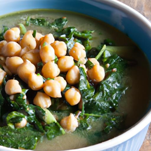 Nourishing‌ Spinach and Chickpea soup: A Wholesome Delight