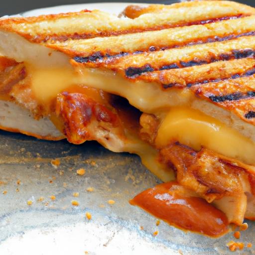 Savor the Ultimate BBQ Chicken‌ Grilled Cheese delight