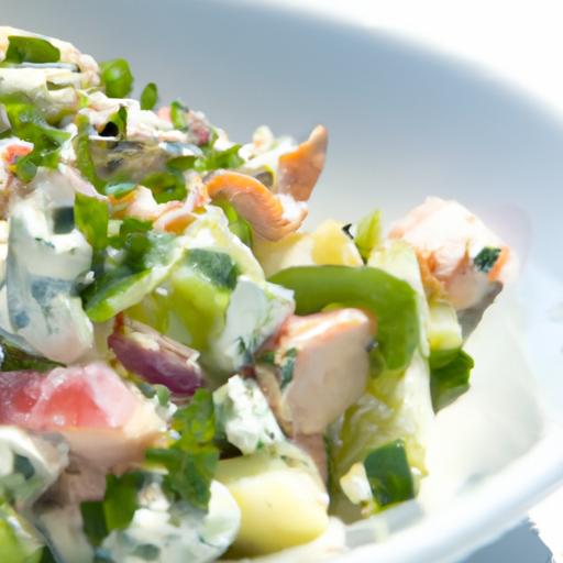 Mediterranean Delight: Fresh Tzatziki Chicken Salad Recipe