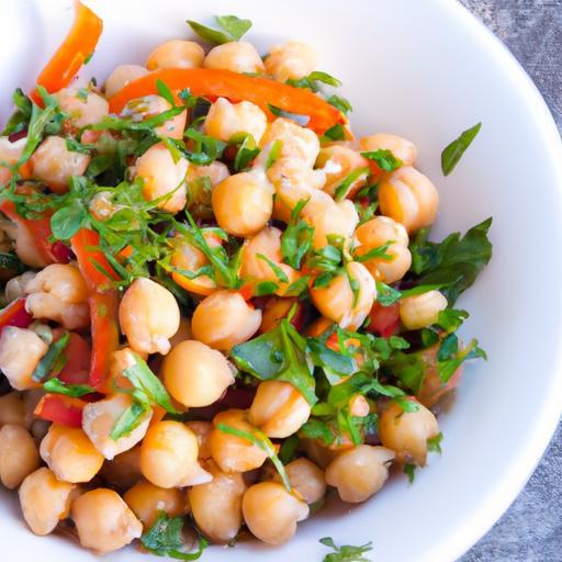 Zesty Carrot Chickpea Salad with Fresh Parsley & Lemon Twist