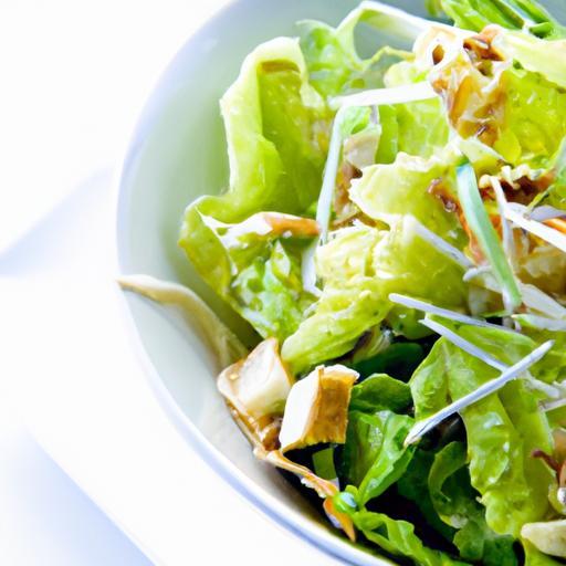 Fresh Flavors: Green Salad Tossed in Zesty Ginger Dressing