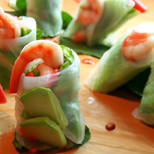 Fresh⁤ & Flavorful: Shrimp and Avocado Spring Rolls‍ Recipe