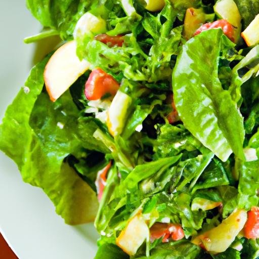 Fresh Flavors: Green Salad Tossed in Zesty Ginger Dressing
