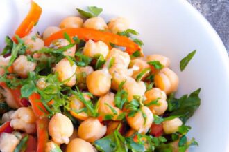 Zesty Carrot Chickpea Salad with Fresh Parsley & Lemon Twist