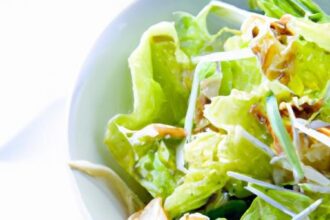 Fresh Flavors: Green Salad Tossed in Zesty Ginger Dressing