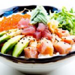 Vibrant Chirashi Delight: Tuna & Salmon Bowl Unveiled