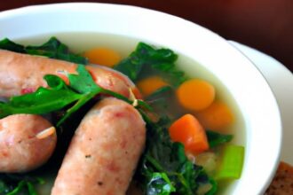Hearty Sausage and Spinach Soup: A Flavorful Comfort Bowl