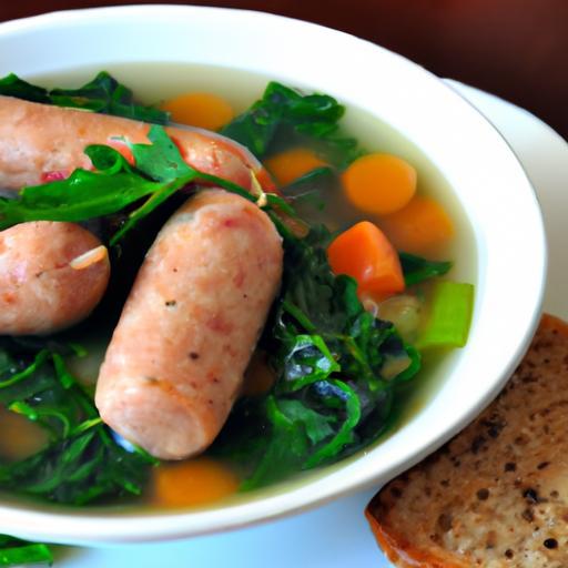Hearty Sausage and Spinach Soup: A Flavorful Comfort Bowl