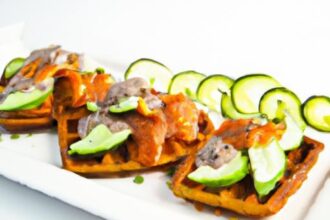Sushi Waffles: A Savory Twist with Salmon & Tuna Delight