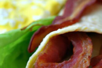 Wrap It Up: The Perfect Egg and Bacon Breakfast Delight