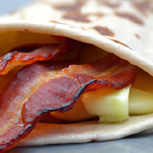 Wrap It Up: The Perfect Egg and bacon Breakfast Delight