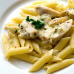 Indulge in Creamy Parmesan Chicken with Penne Perfection