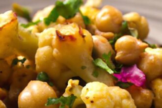 Crunchy Roasted Cauliflower & Chickpeas: A Flavorful Feast