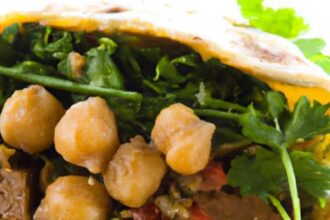 Power-Packed Kale and Chickpea Wrap: A Nutritious Delight