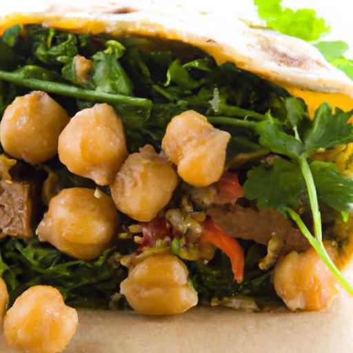 Power-Packed Kale and Chickpea Wrap: A Nutritious Delight