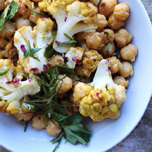 Crunchy Roasted Cauliflower & Chickpeas: A Flavorful Feast