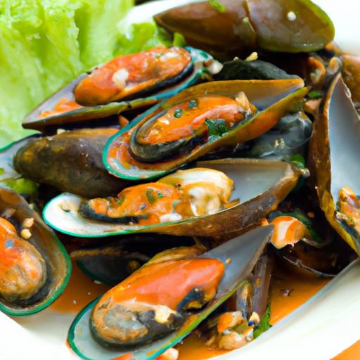 Hoy Pad Prik Pao: Spicy Stir-Fried mussels Delight