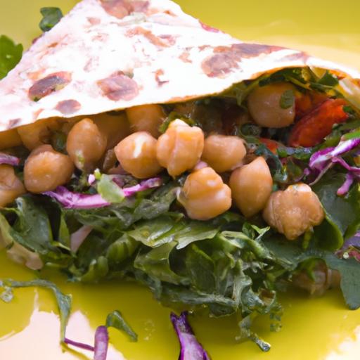 Power-Packed Kale and Chickpea Wrap: A ⁣Nutritious Delight