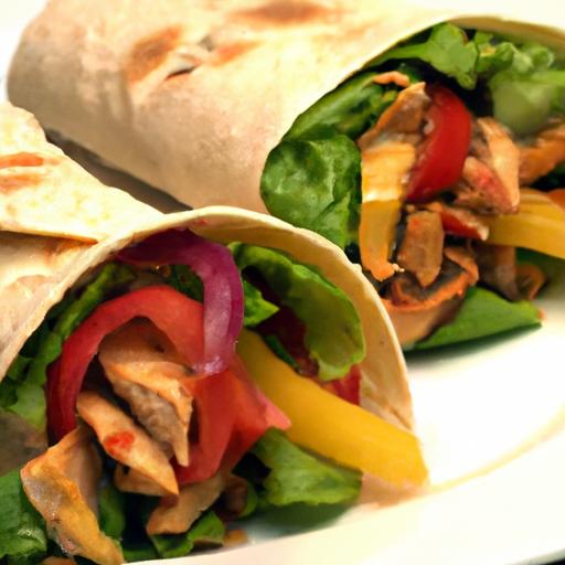 Spice Up Lunch: Delicious⁣ Black Pepper chicken ⁣Wraps Recipe