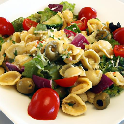 Mediterranean Twist: Fresh Greek Tortellini Salad Recipe