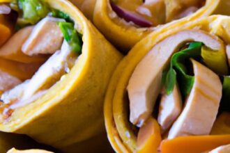 Elevate Lunch: Flavor-Packed Miso Chicken Wraps Recipe