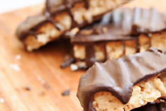 Power Up Your Day with Chocolate Peanut Butter Bars!