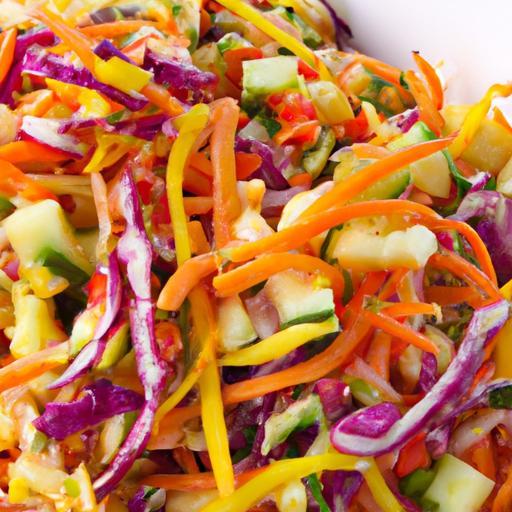 Rainbow Slaw: A Colorful Crunch for Every Meal Delight