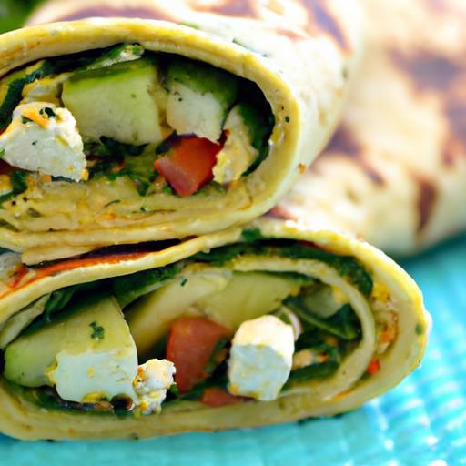 Energize Mornings with a Savory Spinach & Feta Wrap