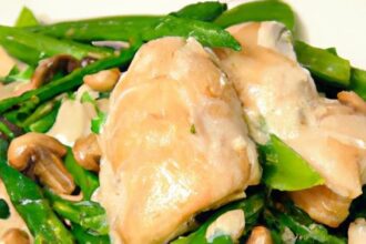 Crisp & Tender: The Art of Chicken with Snow Peas Delight