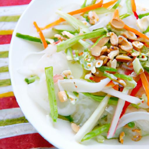 Fresh & Flavorful Rice Noodle Salad with Creamy Peanut Dressing