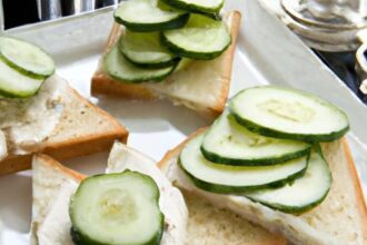 Refreshing Delight: The Perfect Cucumber & Cream Cheese Sandwich