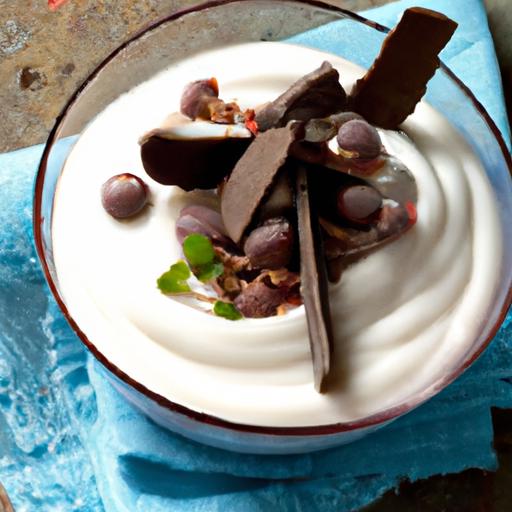 Chill Out with creamy Frozen Greek Chocolate Yogurt Bliss