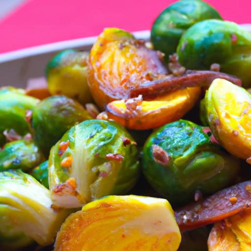 Golden Roasted⁣ Brussels Sprouts ‌& ⁣Sweet Potatoes Delight