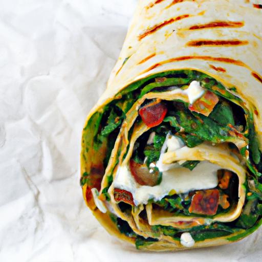 Energize Mornings with a Savory Spinach & Feta Wrap