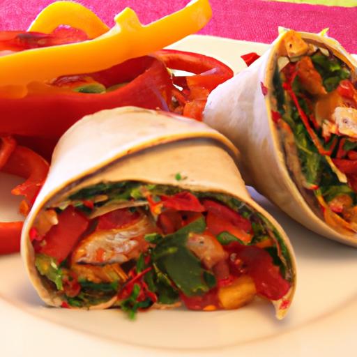 Flavor-Packed Roasted‌ Red Pepper Wraps: A Tasty Twist