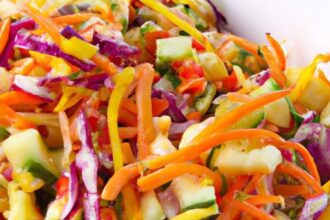 Rainbow Slaw: A Colorful Crunch for Every Meal Delight