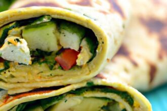 Energize Mornings with a Savory Spinach & Feta Wrap