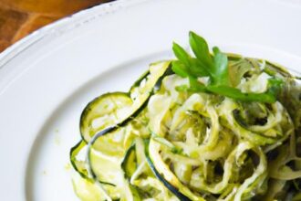 Twist Your Tastebuds: Gluten-Free Zucchini Noodles with Pesto