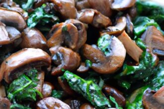 Quick & Flavorful: Easy Sautéed Mushrooms with Spinach Delight