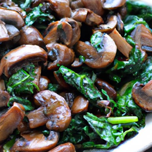 Quick & Flavorful: Easy Sautéed Mushrooms with Spinach Delight