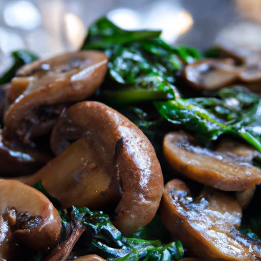 Quick & Flavorful: Easy Sautéed Mushrooms with Spinach Delight