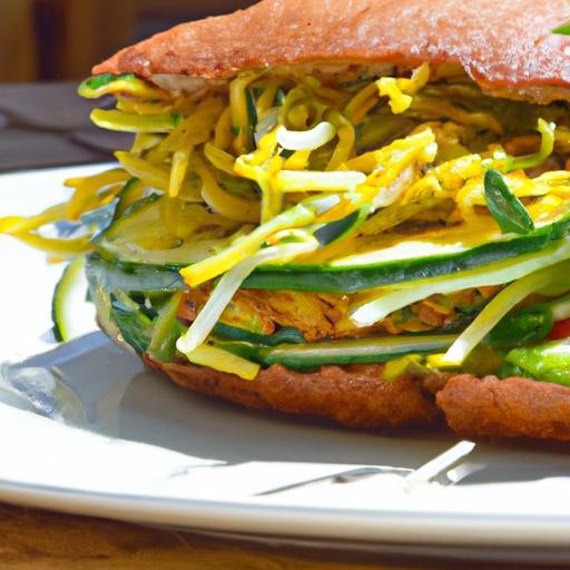 Crispy Zucchini Fritter Sandwich: A Flavorful Veggie Delight