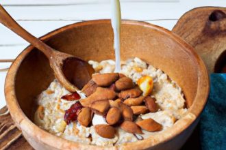 Creamy Oatmeal with Almond Milk: A Nutty Morning Boost