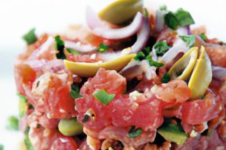 Savoring Italian Tuna Tartare: A Fresh Mediterranean Delight