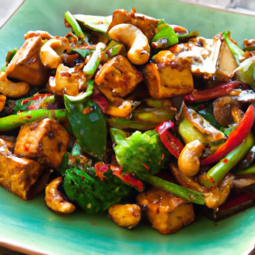 Crunchy Cashew Tofu Stir-Fry: A Flavorful Veggie Delight