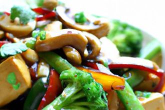 Crunchy Cashew Tofu Stir-Fry: A Flavorful Veggie Delight