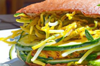 Crispy Zucchini Fritter Sandwich: A Flavorful Veggie Delight